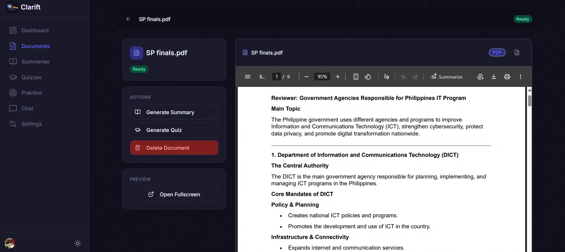 Clarift — screenshot 1